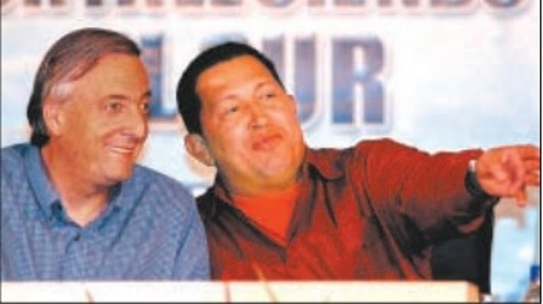 Néstor Kirchner con Chávez 20211110