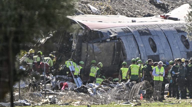 Choque de trenes en España.