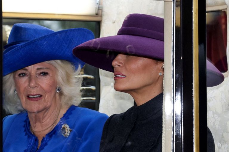 Melania Trump en el Castillo de Windsor este 17 de septiembre