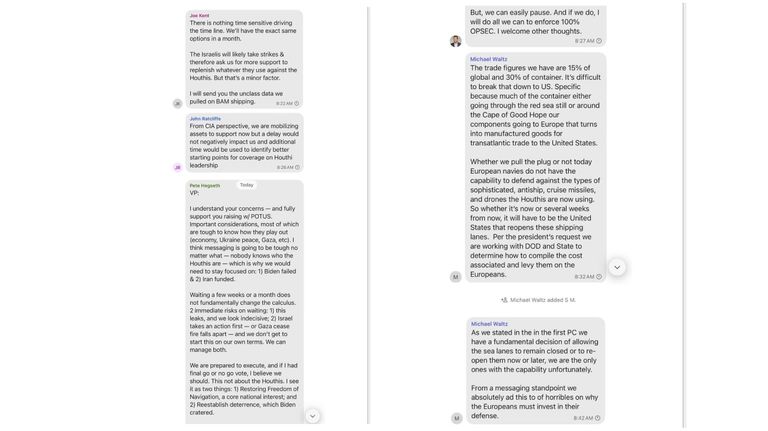 Conversaciones filtradas de la Casa Blanca