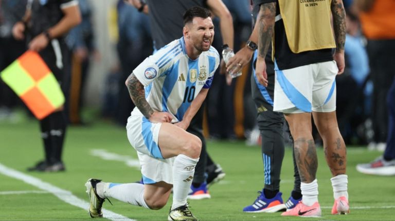 Messi molestias vs Perú