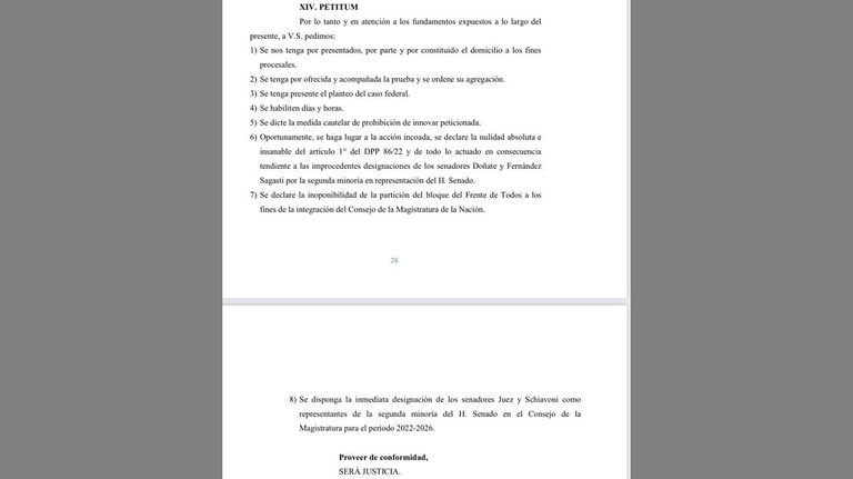 captura del amparo de Luis juez