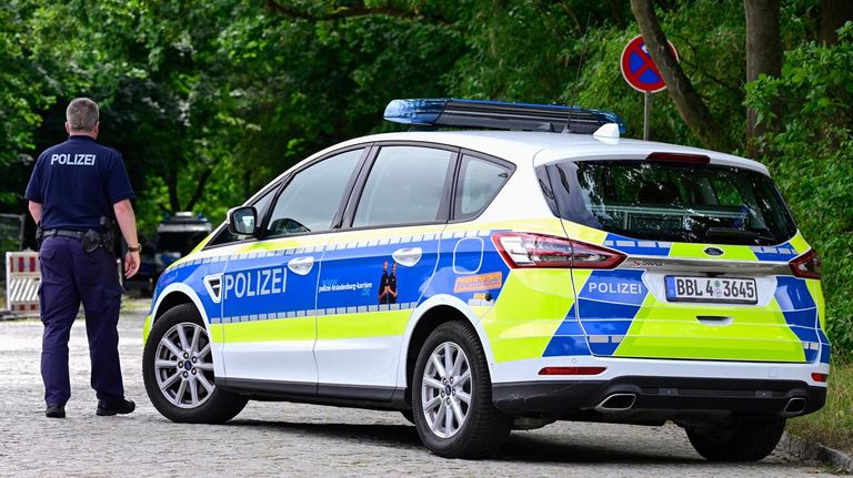 Policía de Berlín que estuvo buscando a una leona