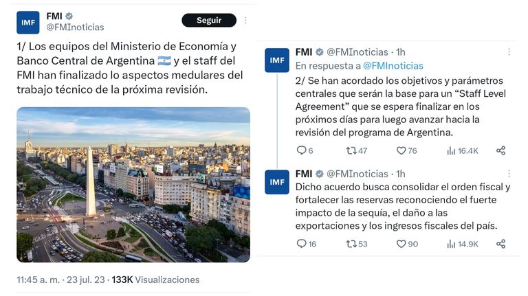 Tweets del FMI