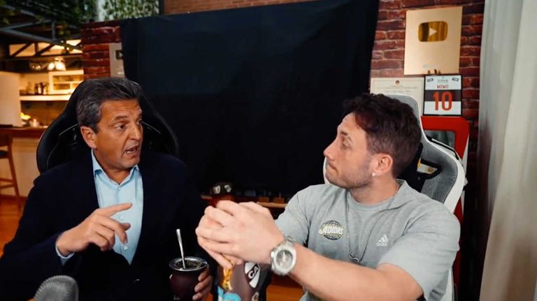 Sergio Massa y Momo Benavides 20231018