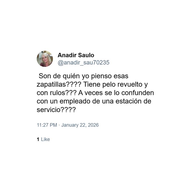 Memes sobre zapatillas de Milei 7