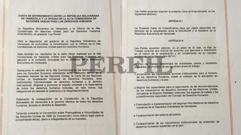 Acuerdo entre Bachelet y ministro de Exteriores de Venezuela