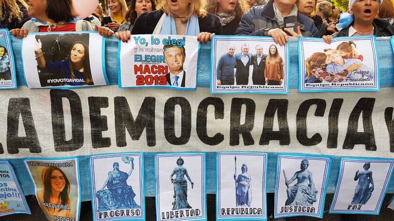 Marcha apoyo Mauricio Macri g1 24082019
