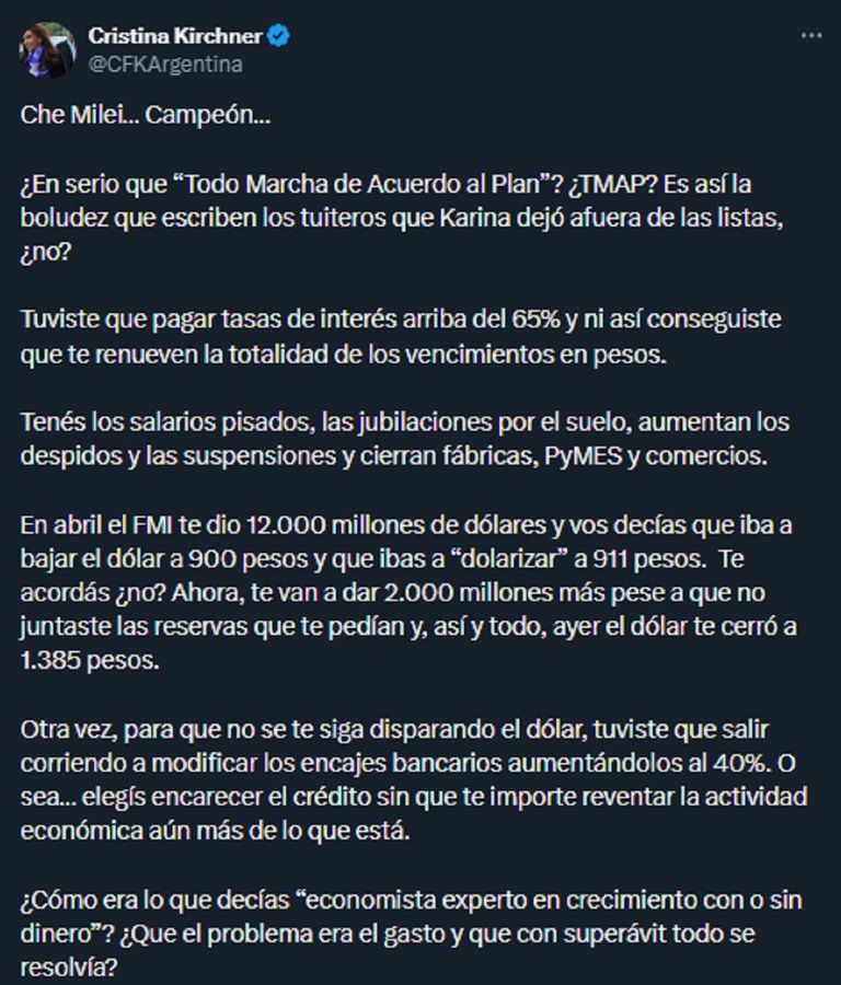 Cristina Kirchner