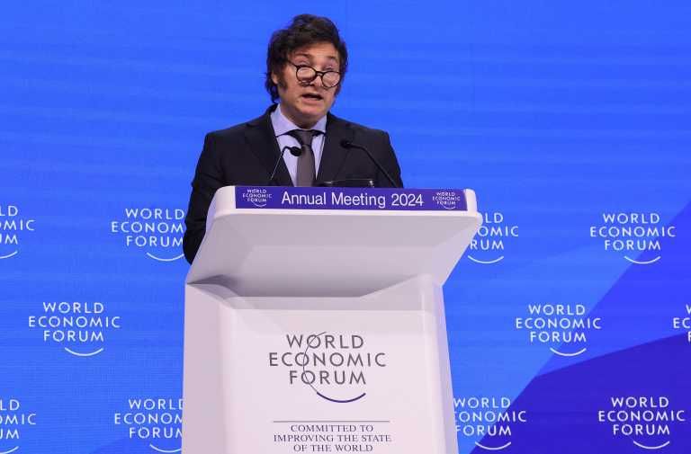 Javier Milei en Davos