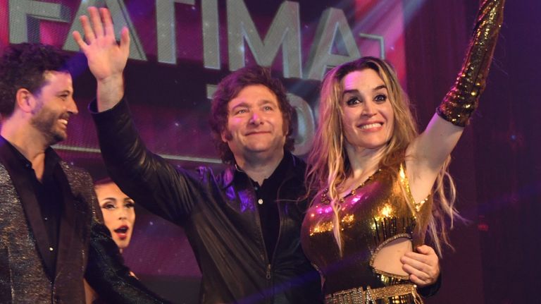 Javier Milei y Fátima Florez
