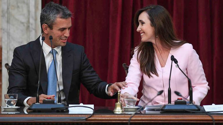 Martin Menem y Victoria Villarruel 20250226