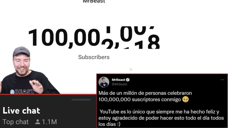 MrBeast superó los 100 millones de suscriptores y le regaló una isla a un seguidor