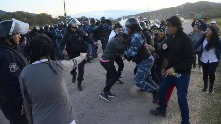 Protesta de docentes en Salta