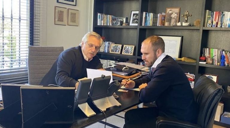 Alberto Fernández y Martín Guzmán