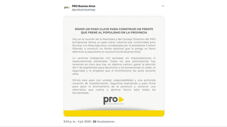 comunicado pro pba 04072025