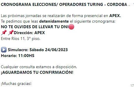 Así fue la convocatoria para el simulacro de las elecciones.