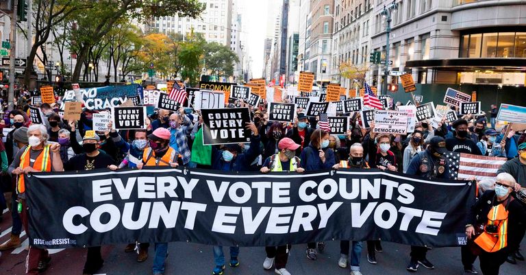 Protestas de Demócratas en Nueva York