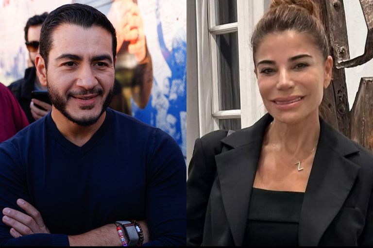 Abdul El-Sayed, médico y político de EE.UU, y Zulemita Menem
