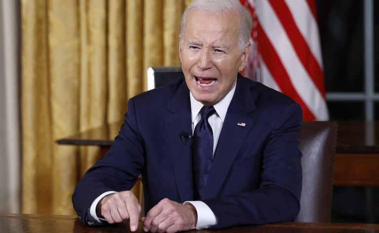 El presidente Joe Biden, en su discurso en la Casa Blanca