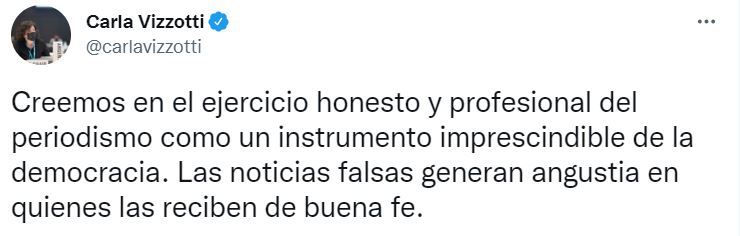 El mensaje de Vizzotti contra el programa de Lanata.