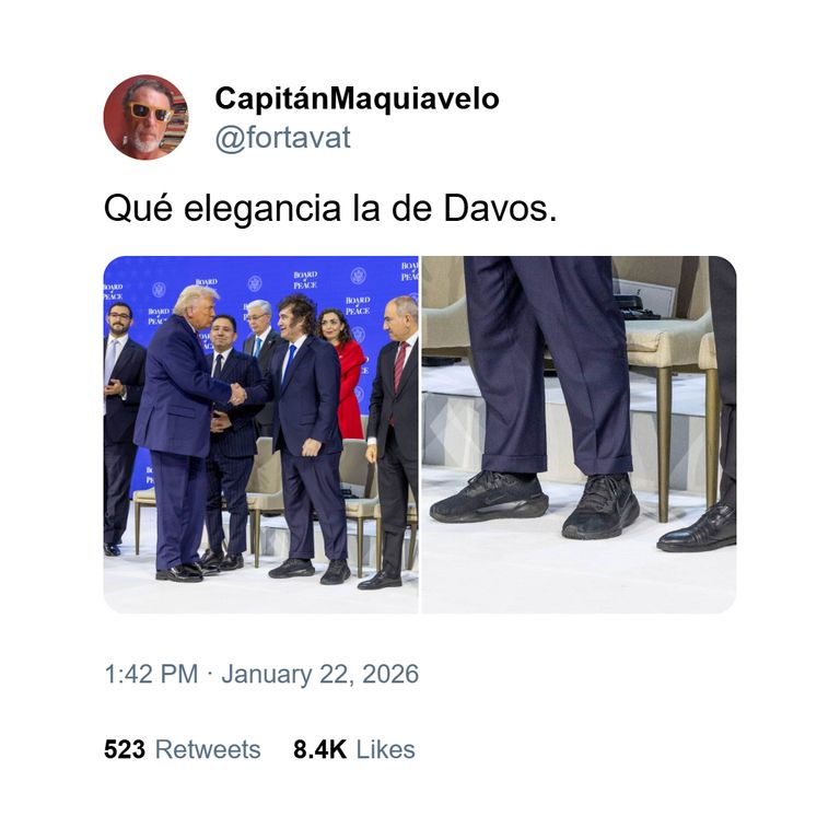 Memes sobre zapatillas de Milei 11