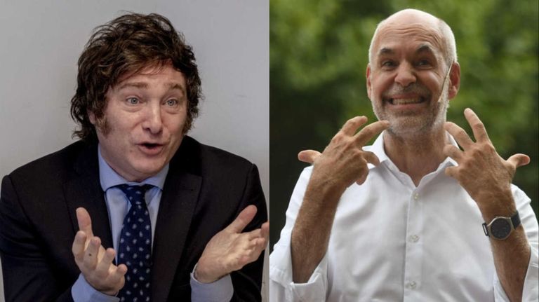 Javier Milei y Horacio Rodríguez Larreta
