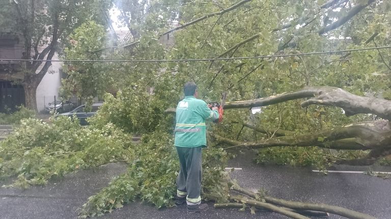 Tormenta en la ciudad de Buenos Aires