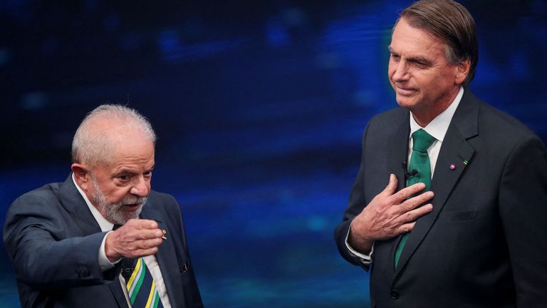 Bolsonaro y Lula, en debate de cara al Balotaje