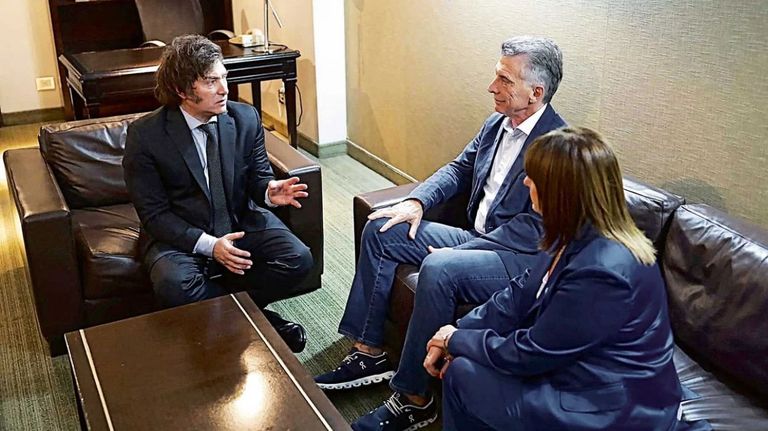 Javier Milei y Mauricio Macri