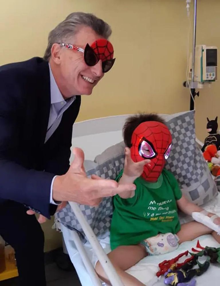 macri nene cancer hombre araña g_20200219
