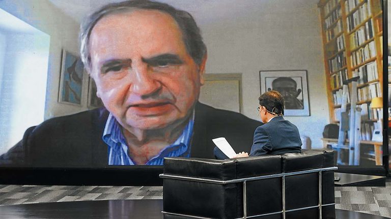 Pierre Rosanvallon, en la entrevista con Jorge Fontevecchia.