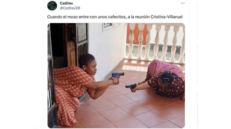 Memes de la reunión entre CFK y Villarruel 20231122