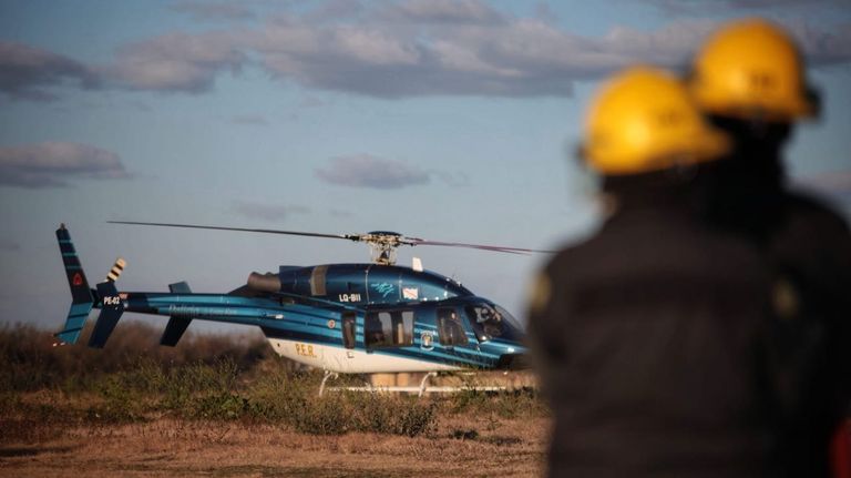 Control de incendios en islas del Delta