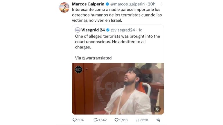Tweet de Marcos Galperin