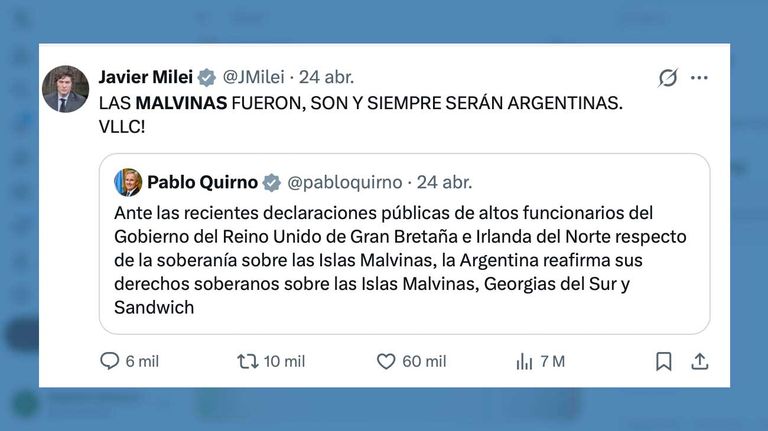X Javier Milei 27042026