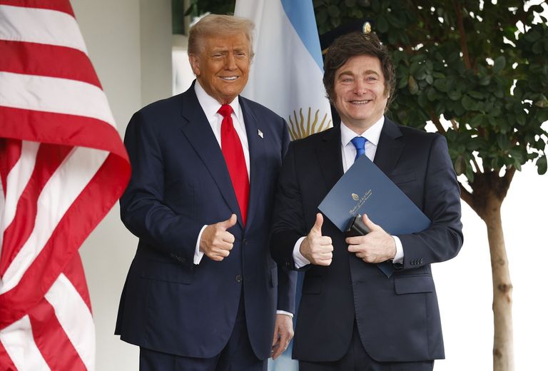 President Trump Meets With Visiting Argentine President Milei At The White House