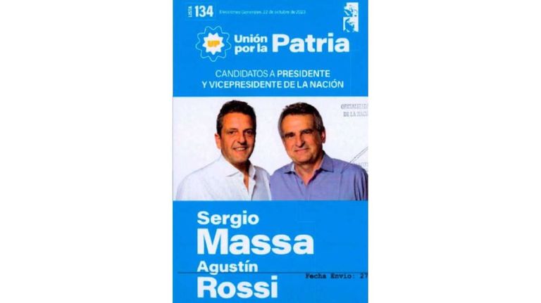 Boleta de Sergio Massa