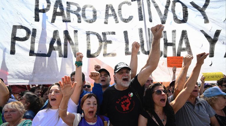 Marcha de la CGT en tribunales