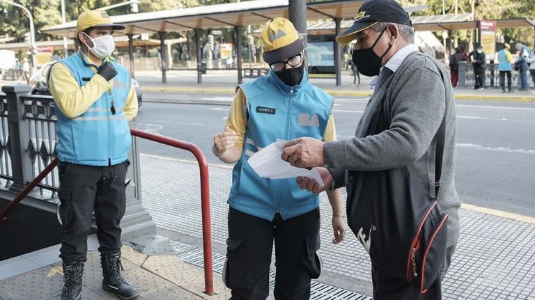 Controles en el transporte público