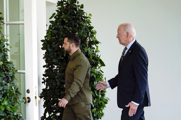 Joe Biden y Volodimir Zelenski 20230922