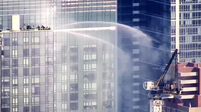 Colapso de una grúa en Manhattan