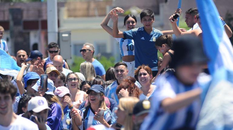 Festejos por el campeonato mundial 2022