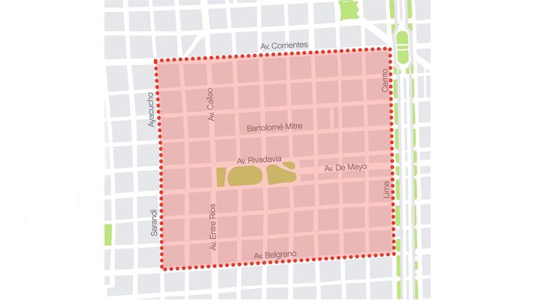 Mapa cortes manifestacion 20201228