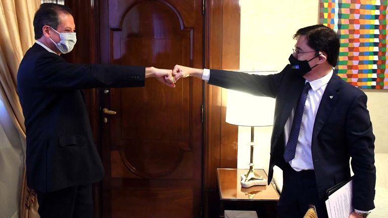 El titular del Banco Central, Miguel Pesce, en la entrevista con Jorge Fontevecchia.