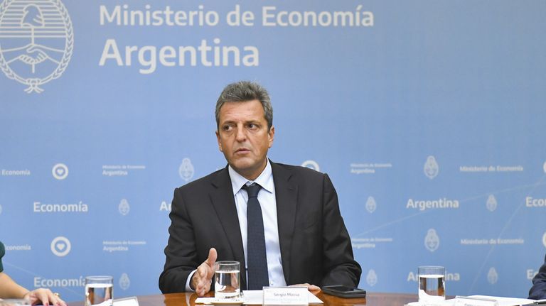 El ministro de Economía Sergio Massa