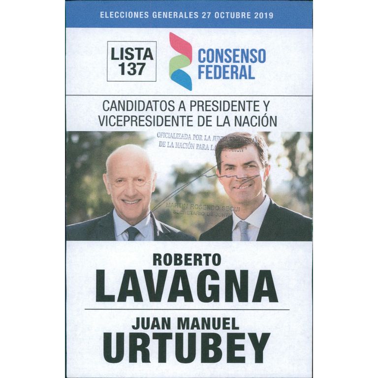 boletas presidenciales 27 octubre