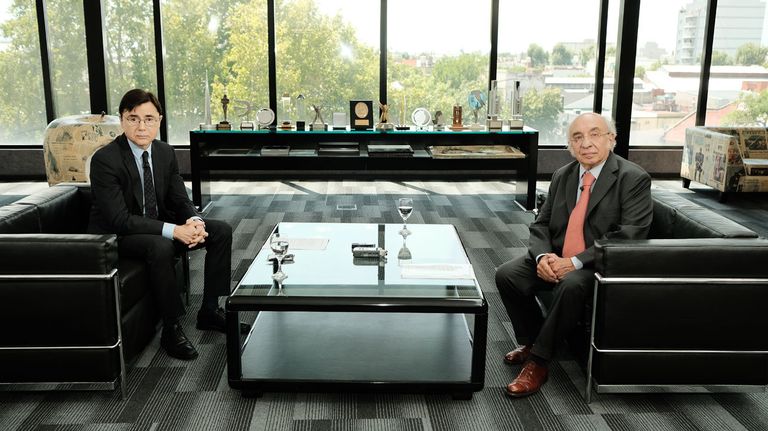 Carlos Leyba, en la entrevista con Jorge Fontevecchia.