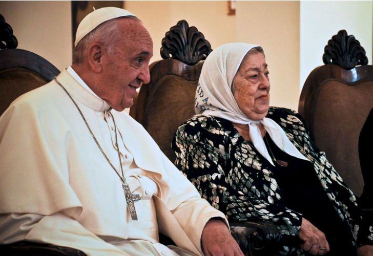 El consejo del Papa a Bonafini: "No hay que tener miedo a las calumnias"