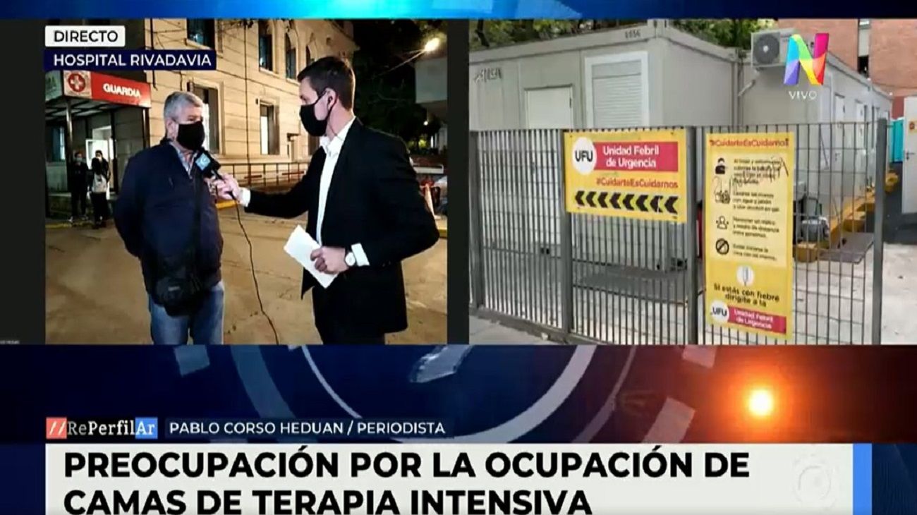 Segunda Ola: el Hospital Rivadavia, al borde del colapso sanitario